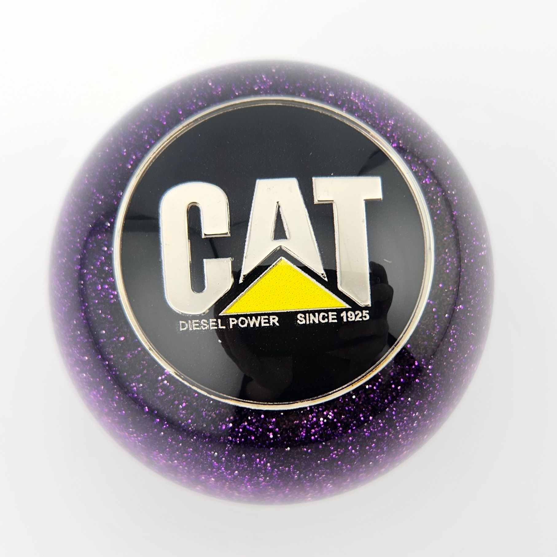 Purple Glitter CAT Ball Shift Knob