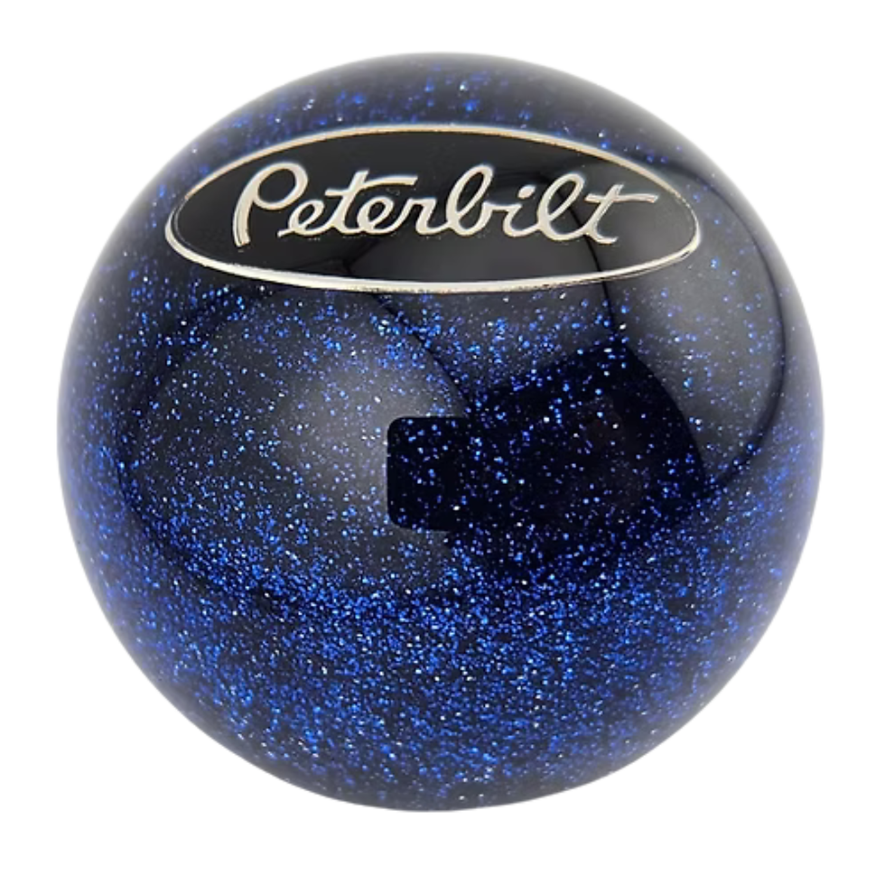 Thumbnail: Blue Glitter Peterbilt Ball Shift Knob