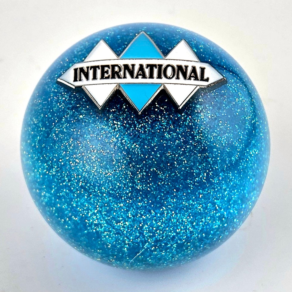 Miniatura: Light Blue Glitter Ball International Shift Knob
