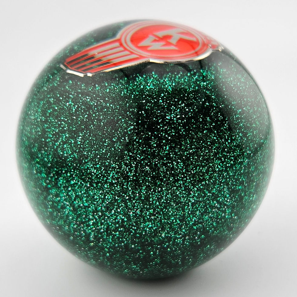 Miniatura: Green Glitter Ball "KW" Kenworth Shift Knob