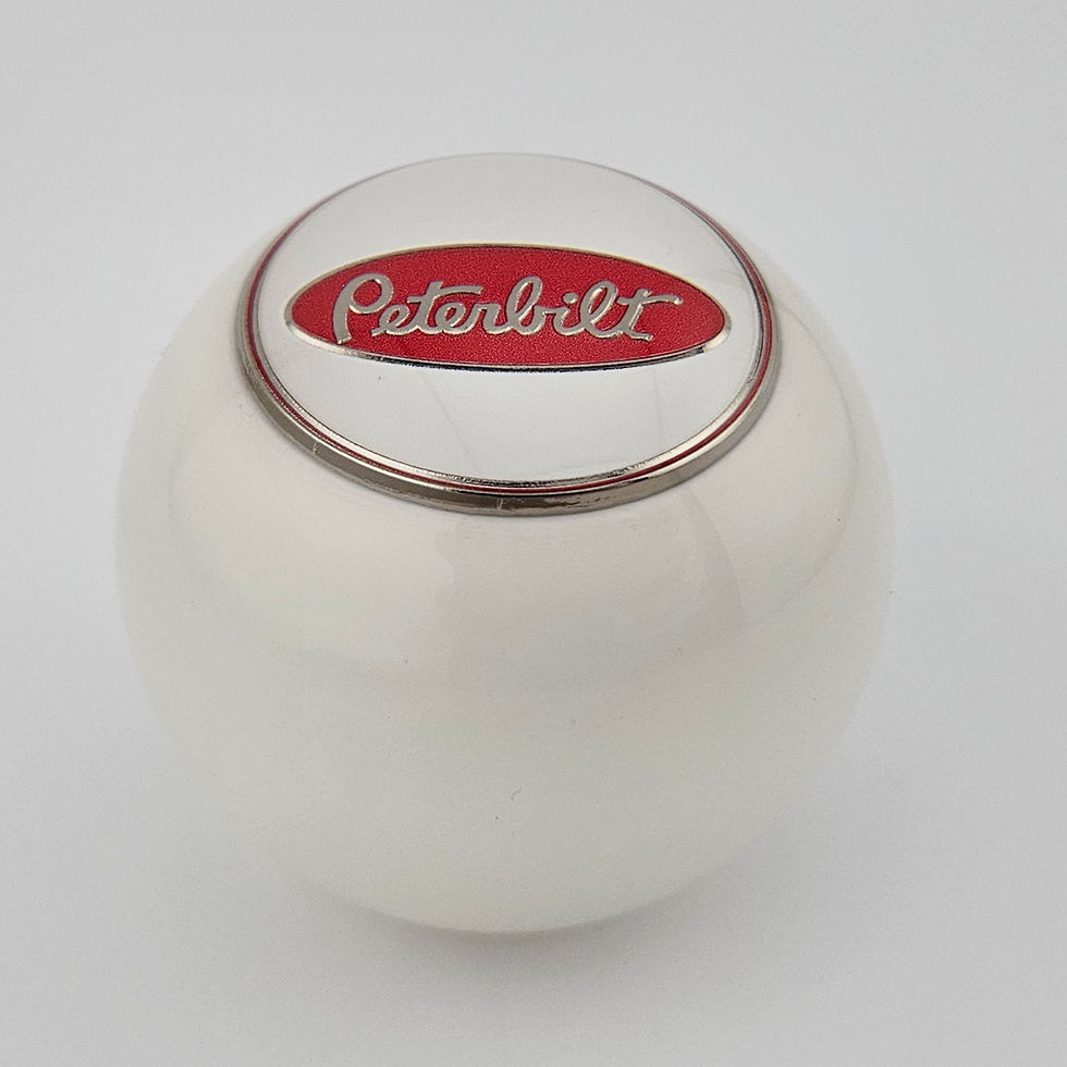 Miniatura: Solid White Peterbilt Ball Shift Knob