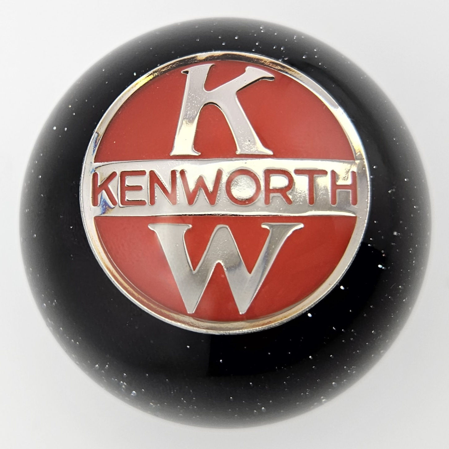 Black Glitter Ball KW Kenworth Shift Knob