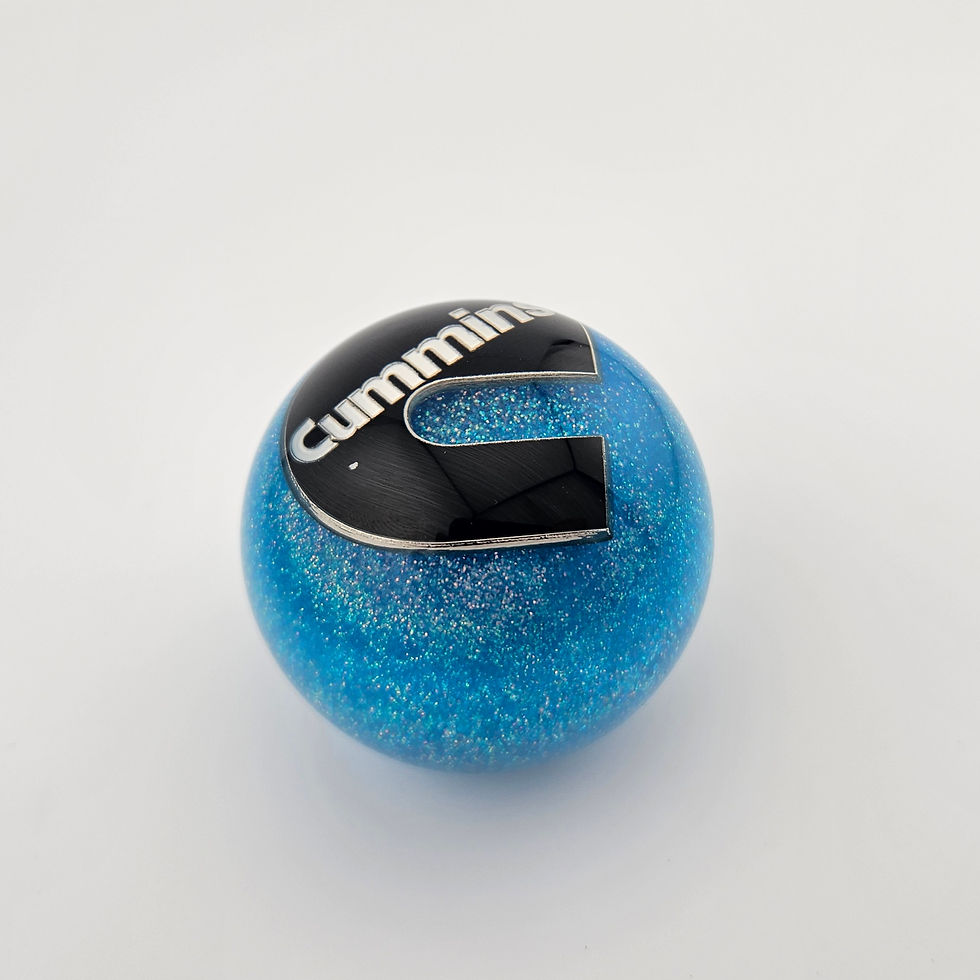 Miniatura: Light Blue Glitter Ball Cummins C Shift Knob