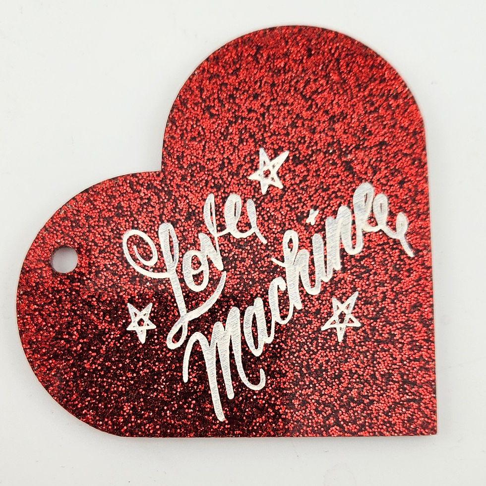Thumbnail: Love Machine Glitter Rearview Mirror Hanger