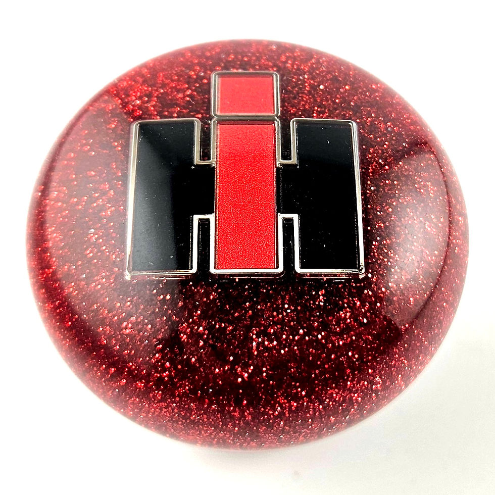 Thumbnail: Red Glitter Hanco style "IH" International Harvester Shift Knob