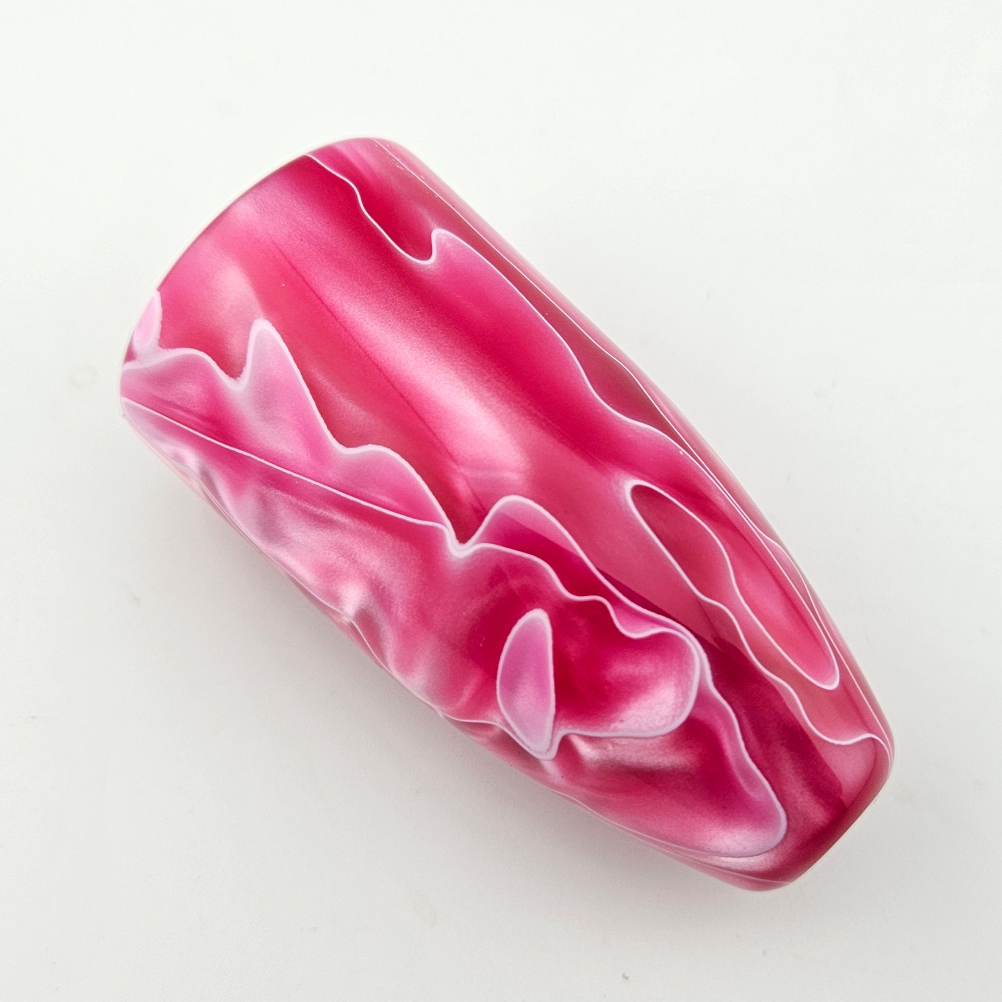 Pink Pearl Swirl Flat Column Shift Knob