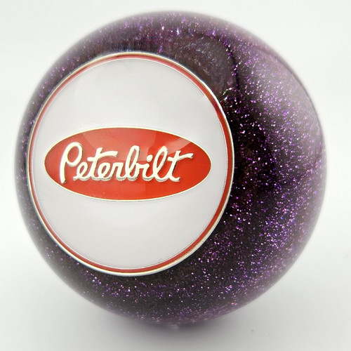 Purple Glitter Peterbilt Ball Shift Knob Metal Flake City