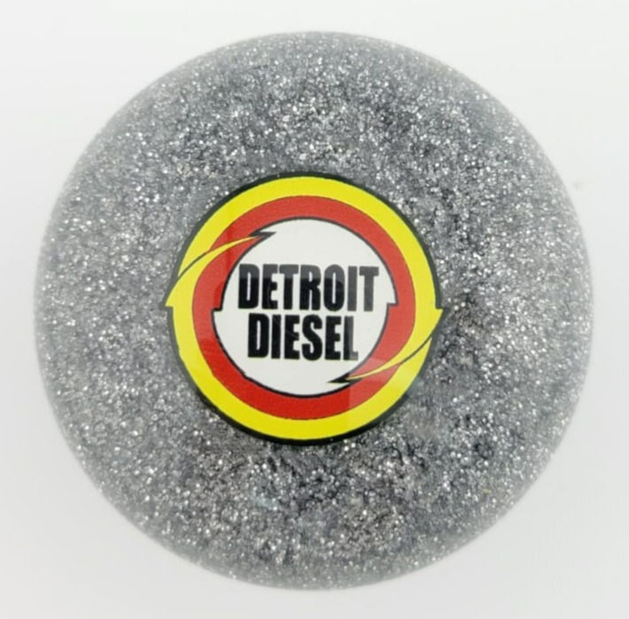 Silver Glitter Hanco "Style" Detroit Diesel Shift Knob