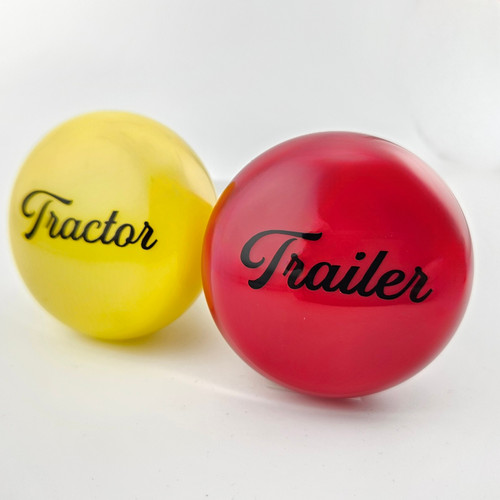 Tractor / Trailer Hanco "Style" Air Brake Knobs with adapters Metal