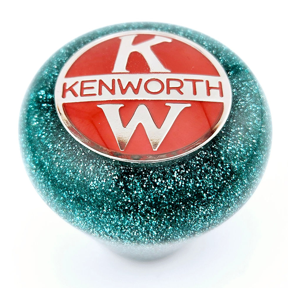 Thumbnail: Aqua Glitter Hanco "Style" KW Shift Knob