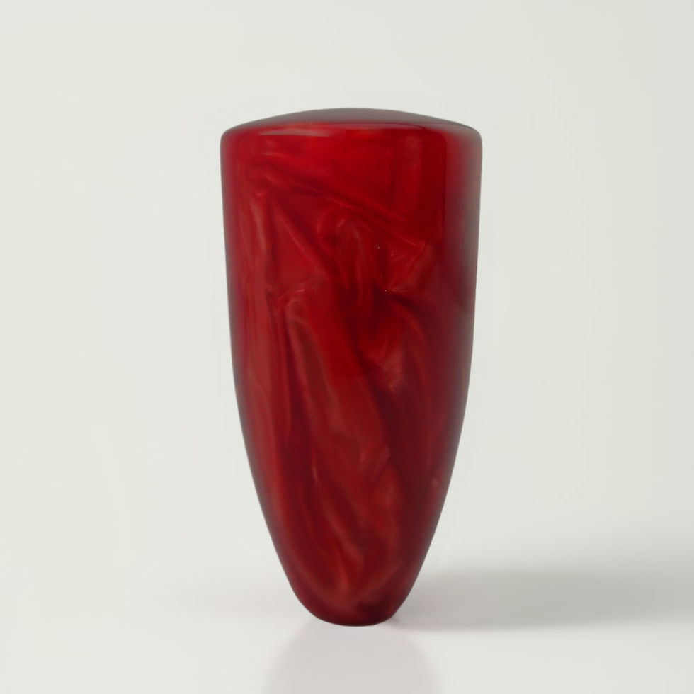 Thumbnail: Red Velvet Pearl Swirl Taper Flat Column Shift Knob