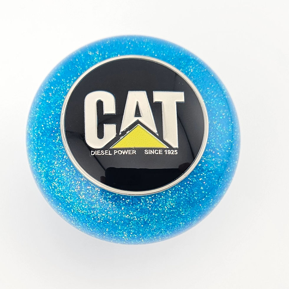 Thumbnail: Light Blue Glitter Hanco "Style" CAT Shift Knob