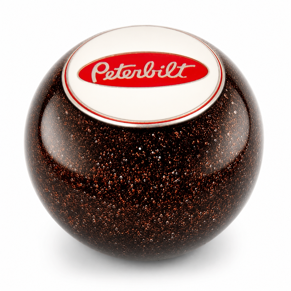 Thumbnail: Brown Glitter Peterbilt Ball Shift Knob