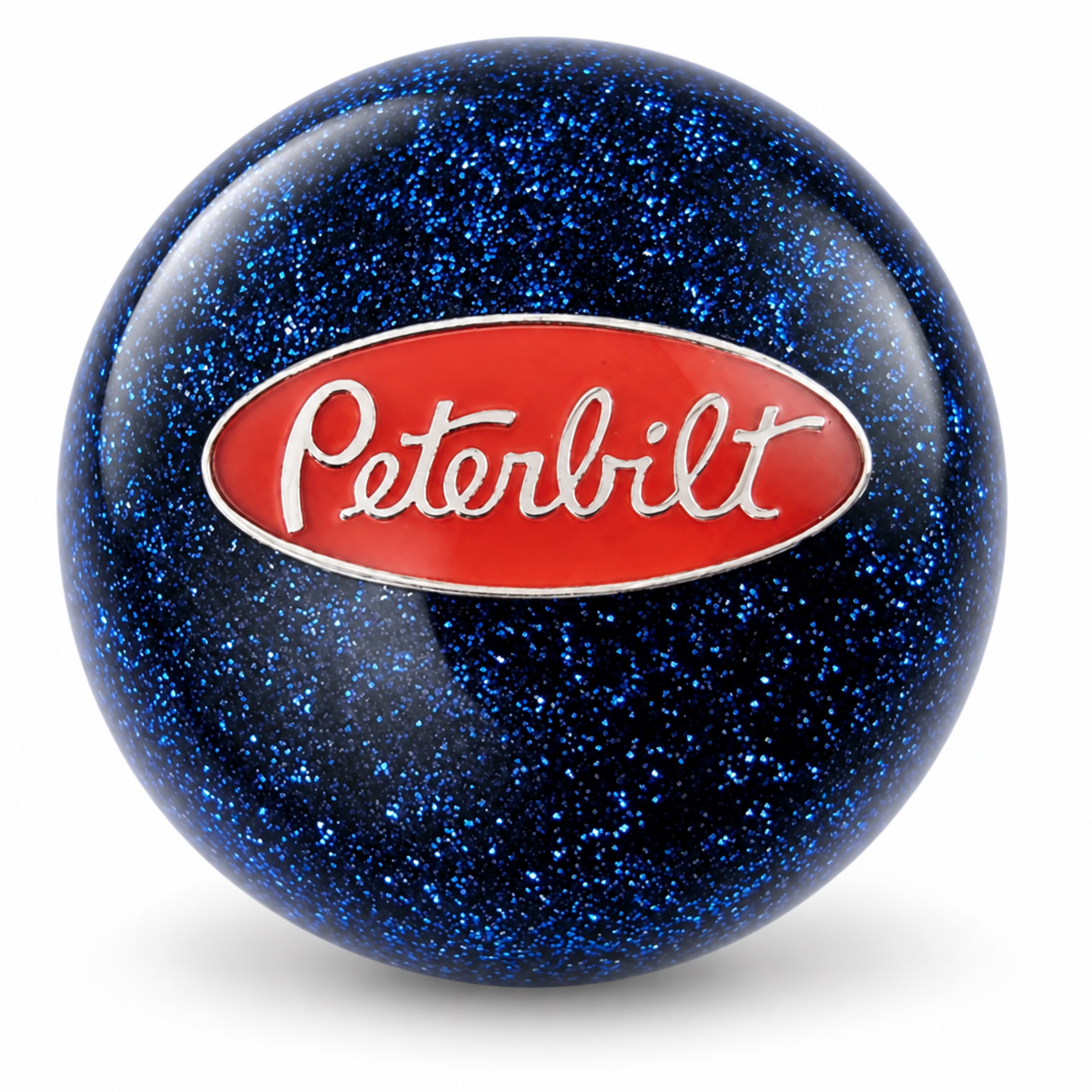 Blue Glitter Peterbilt Ball Shift Knob