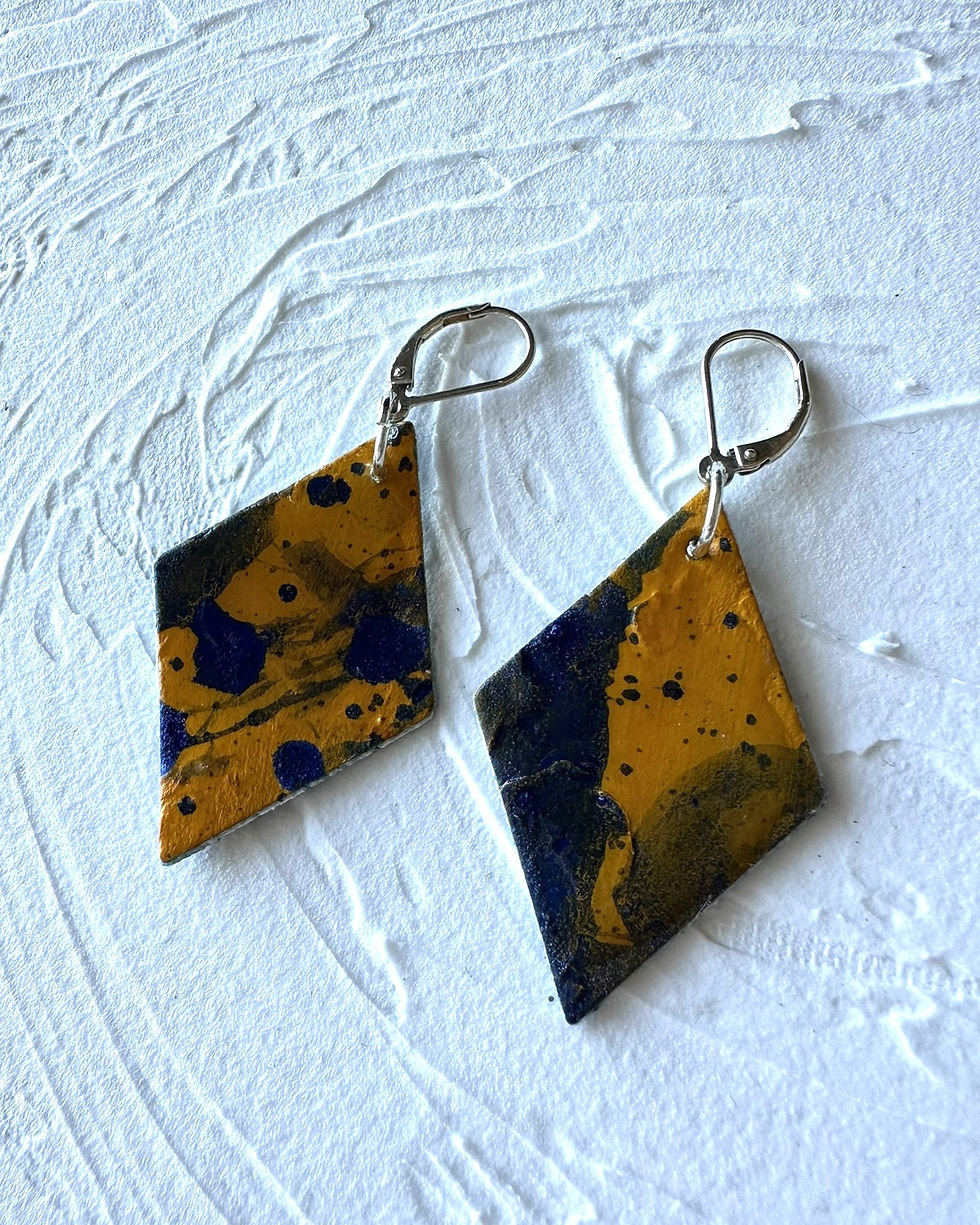 Miniature : Crépuscule - Boucles d'oreilles à levier réversibles  no. 006