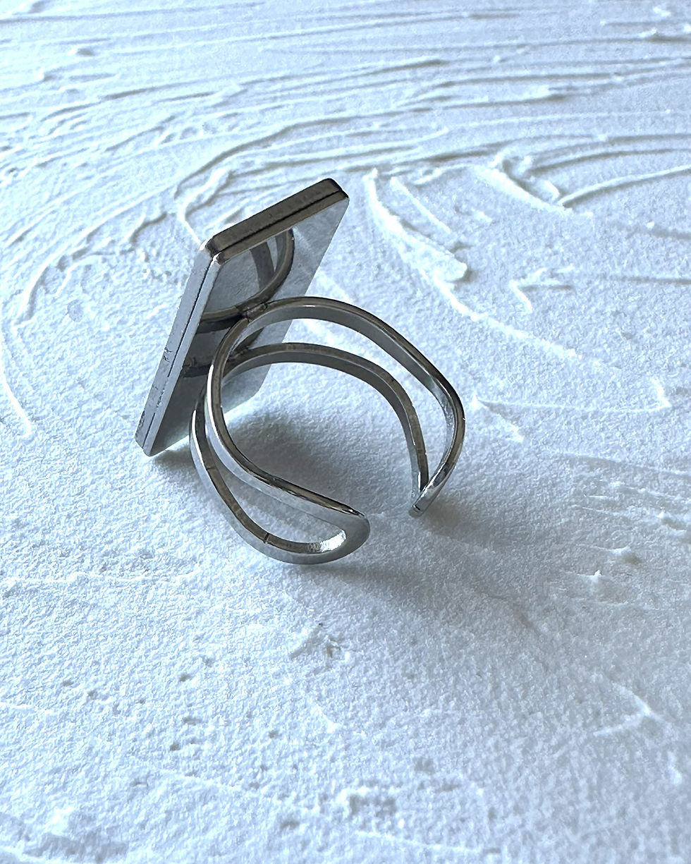 Thumbnail: Malachite - Bague ajustable no. 002