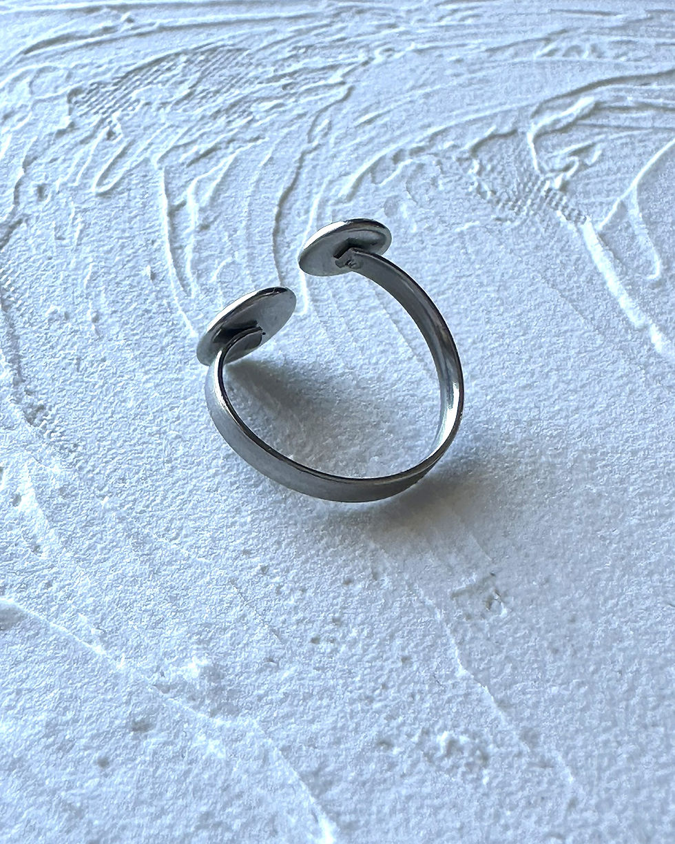 Miniature : Douce nature- Bague ajustable à deux ronds  no. 006