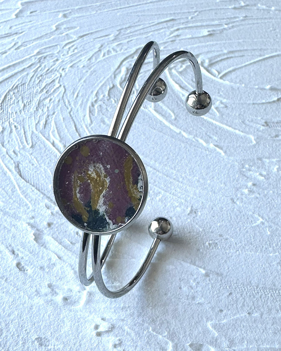Thumbnail: Douce nature - Bracelet de manchette à   no. 008