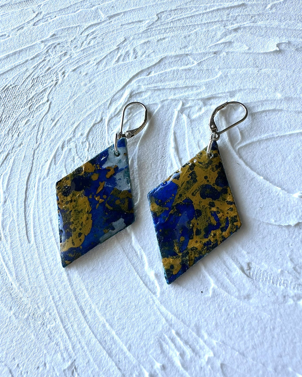 Miniature : Crépuscule - Boucles d'oreilles à levier réversibles  no. 006