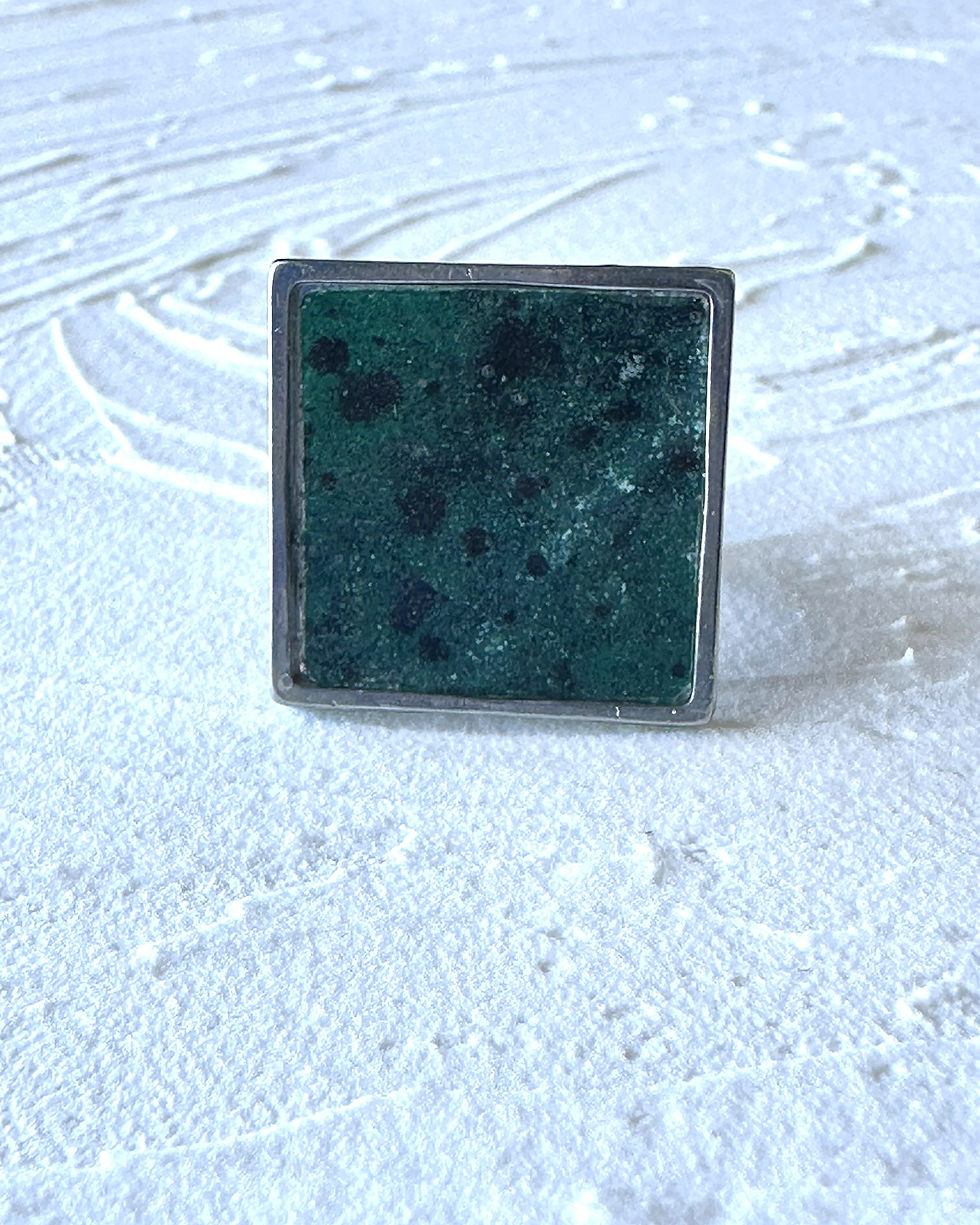 Miniature : Malachite - Bague ajustable no. 005