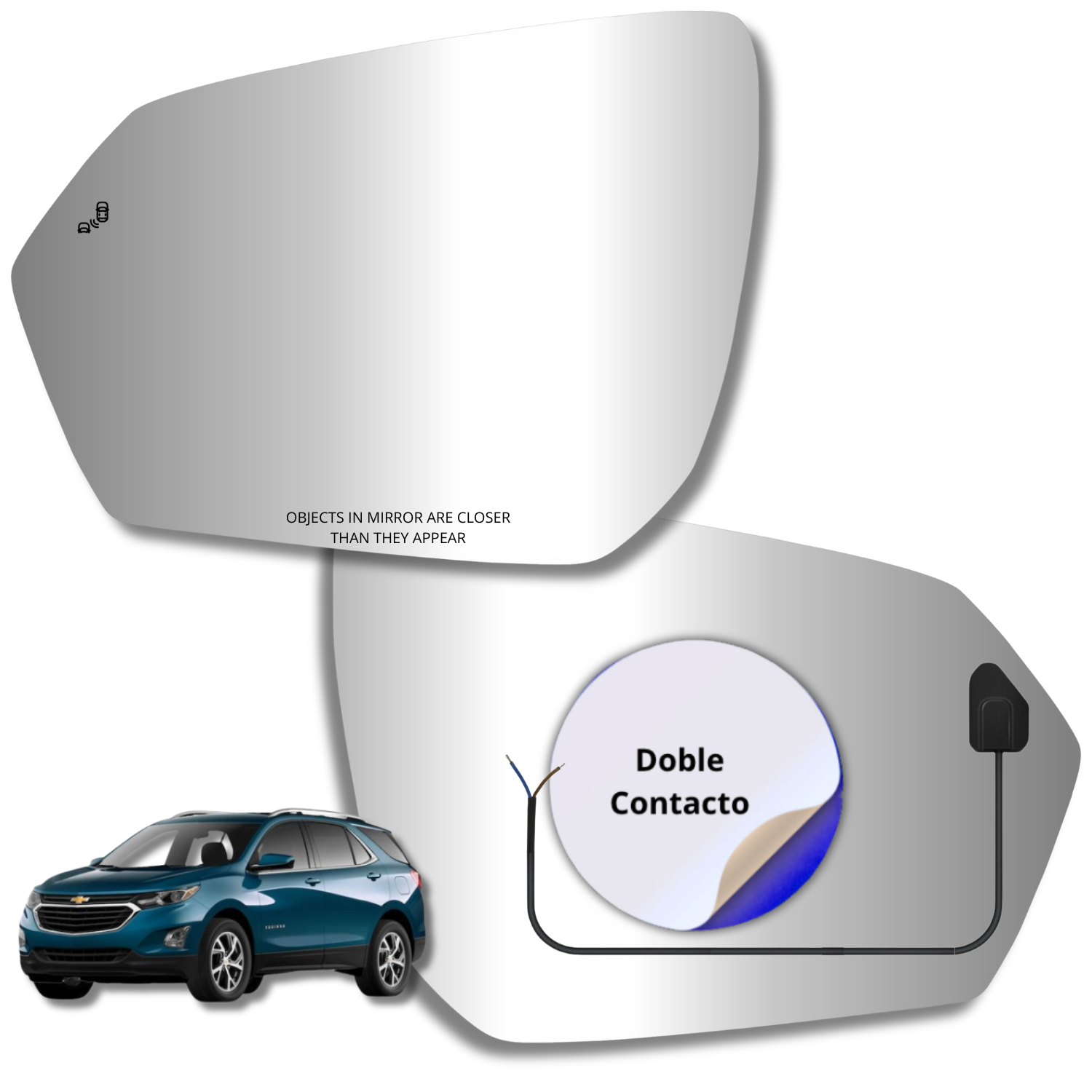 Chevrolet Equinox 2019-2023 Luneta espejo retrovisor Alternativo