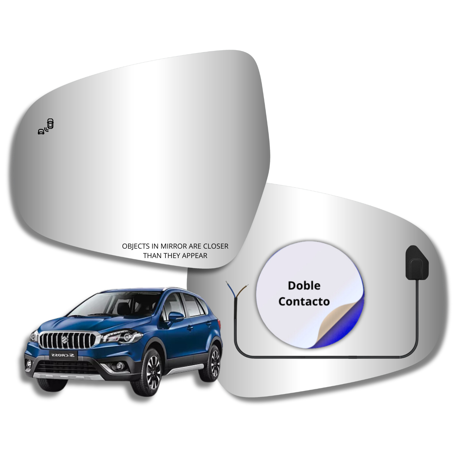 Suzuki S-Cross 2016-2022 Luneta espejo retrovisor Alternativo