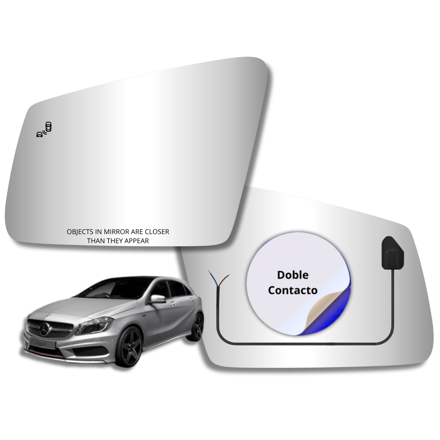 Mercedes Benz Clase A 2012-2017 Luneta espejo retrovisor Alternativo