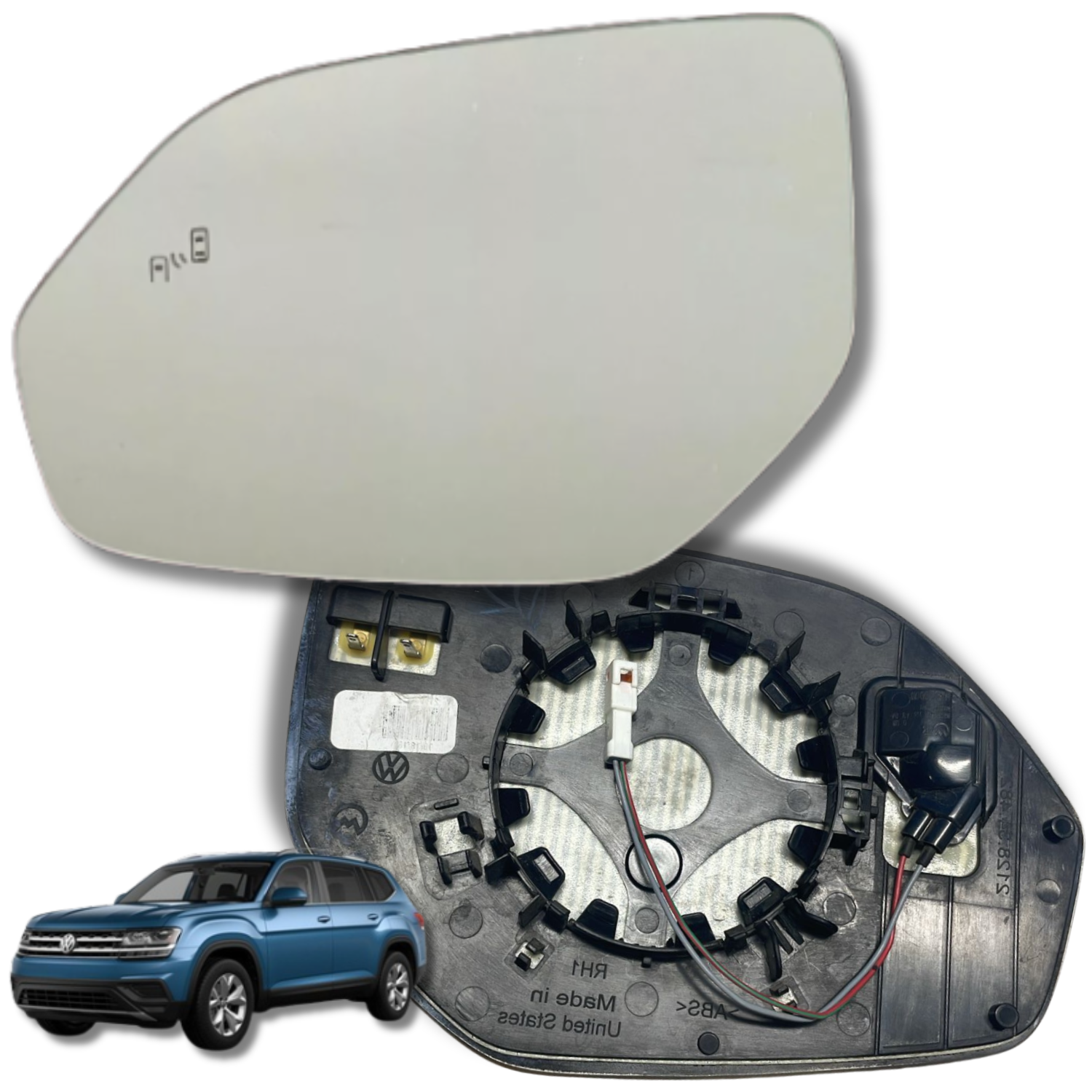 Volkswagen Atlas / Teramont 2017-2022 Luneta espejo retrovisor Original