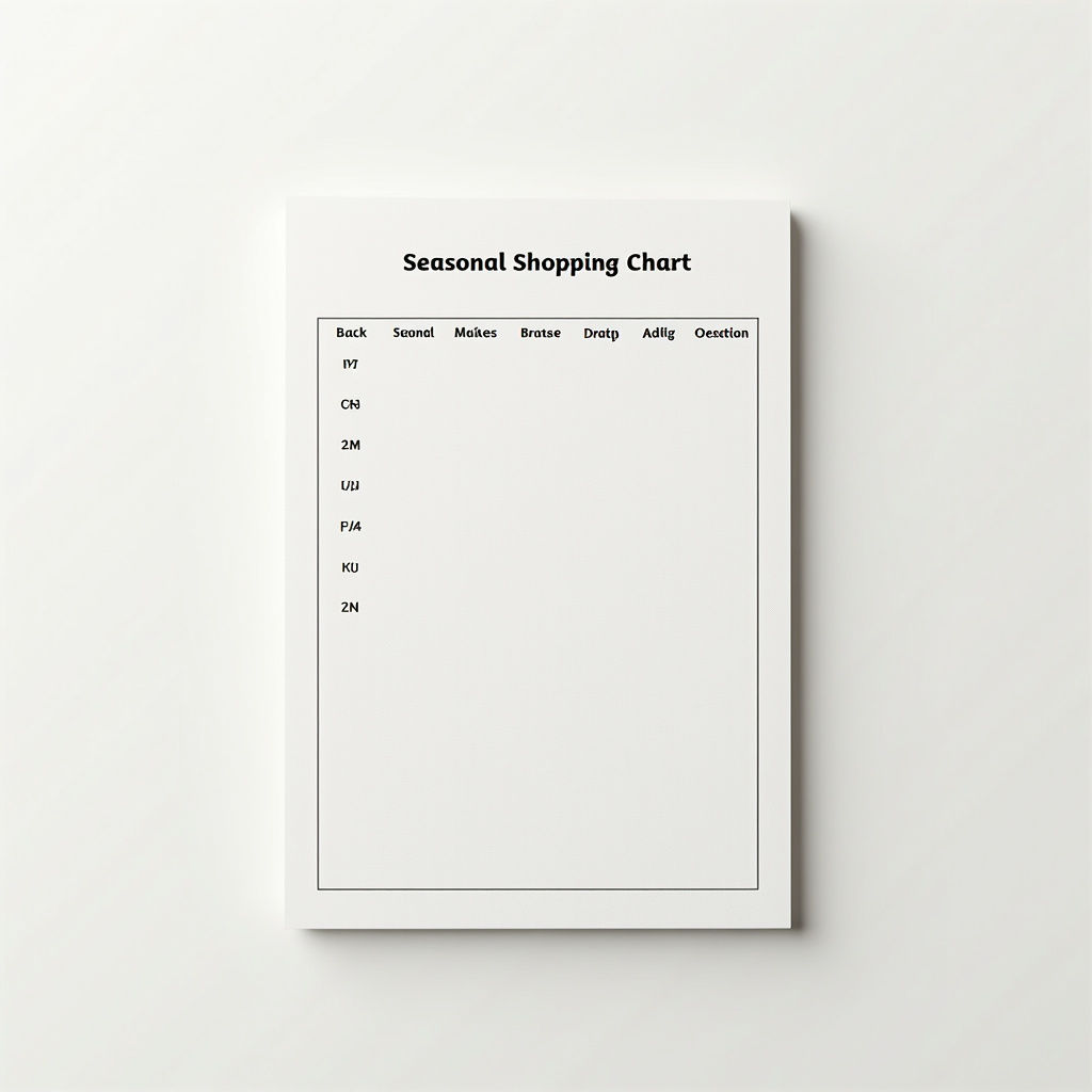 Seasonal Shopping Chart
