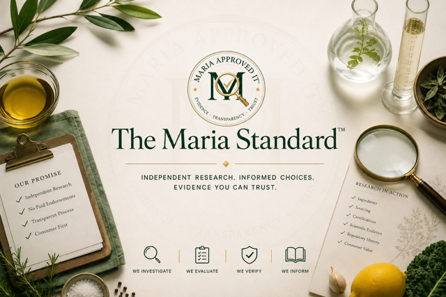 The Maria Standard consumer product evaluation framework