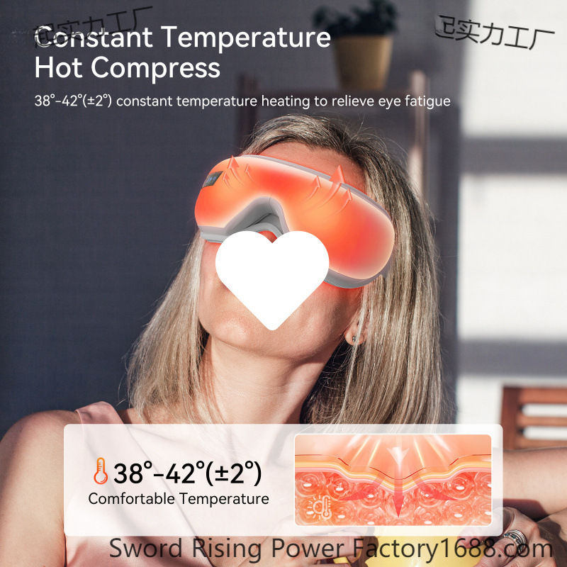 Thumbnail: SerenityPro Magnetic Acupressure Eye Massager - 10-Point Airbag System