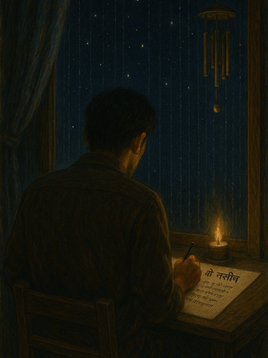 A person is drowning in his own sorrow