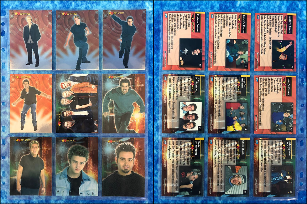 Thumbnail: NSYNC complete trading card base and chase set by Topps 2000 Justin Timberlake