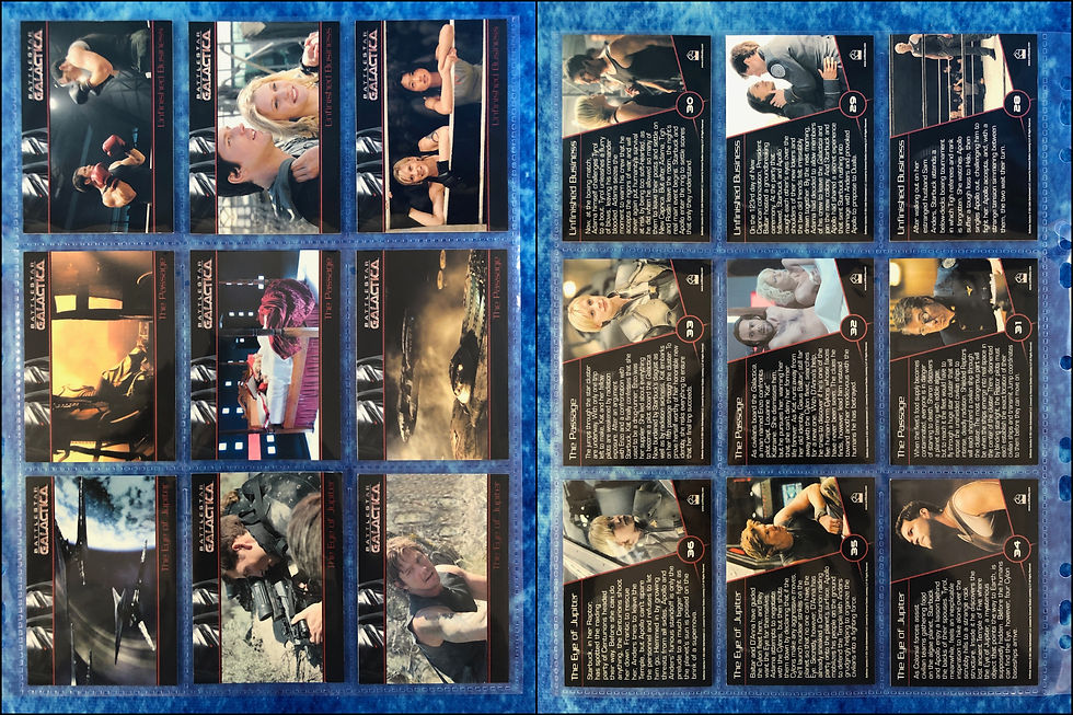 Thumbnail: Battlestar Galactica Season 3 complete trading card base set by Rittenhouse 2008