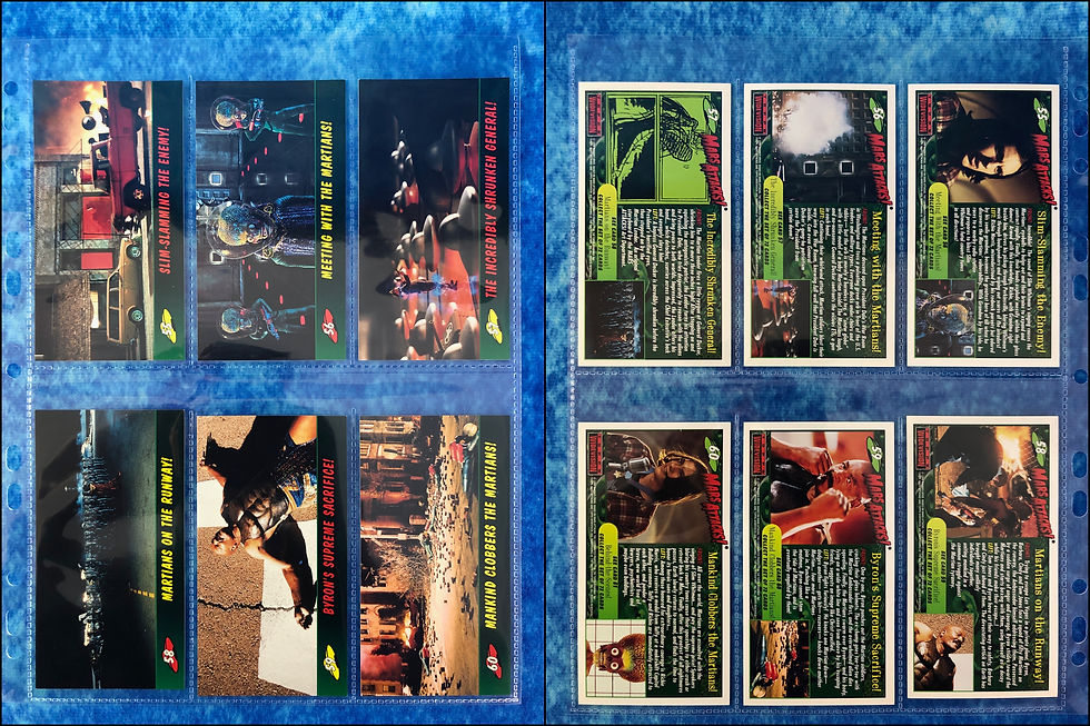Thumbnail: Mars Attacks! Movie complete trading card base set by Topps 1996