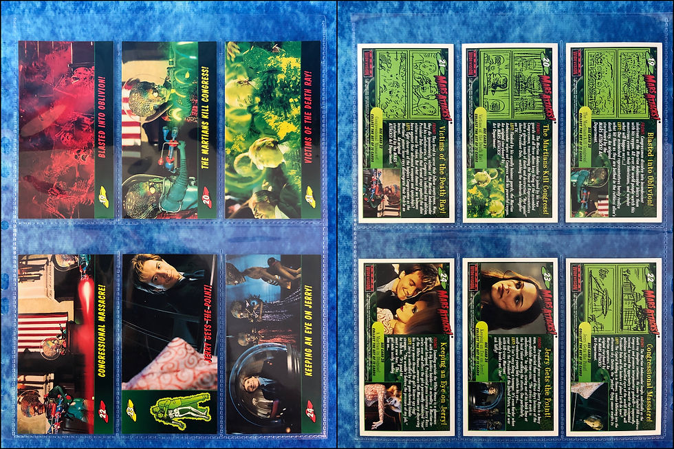Thumbnail: Mars Attacks! Movie complete trading card base set by Topps 1996
