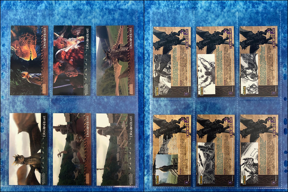 Thumbnail: Dragonheart Widevision complete trading card base set by Topps 1996