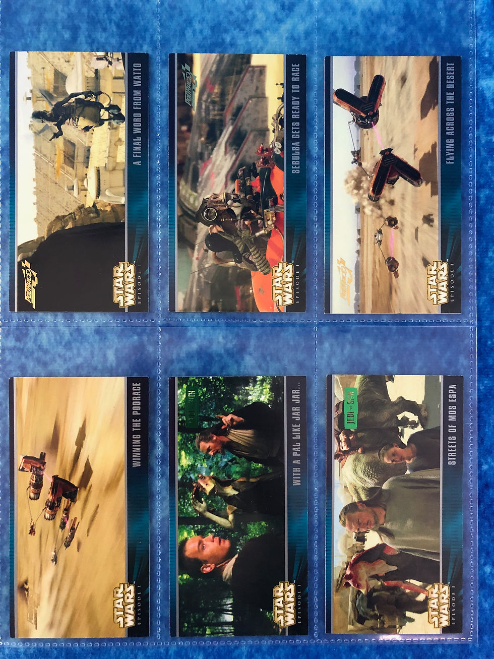 Thumbnail: Star Wars: Episode 1 Widevision complete trading card Expansion set Topps 1999