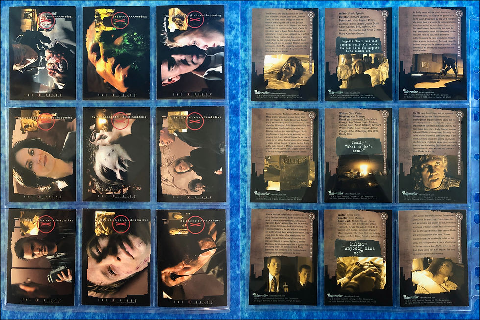 Thumbnail: The X-Files: Season 8 complete trading card base set by Inkworks 2002