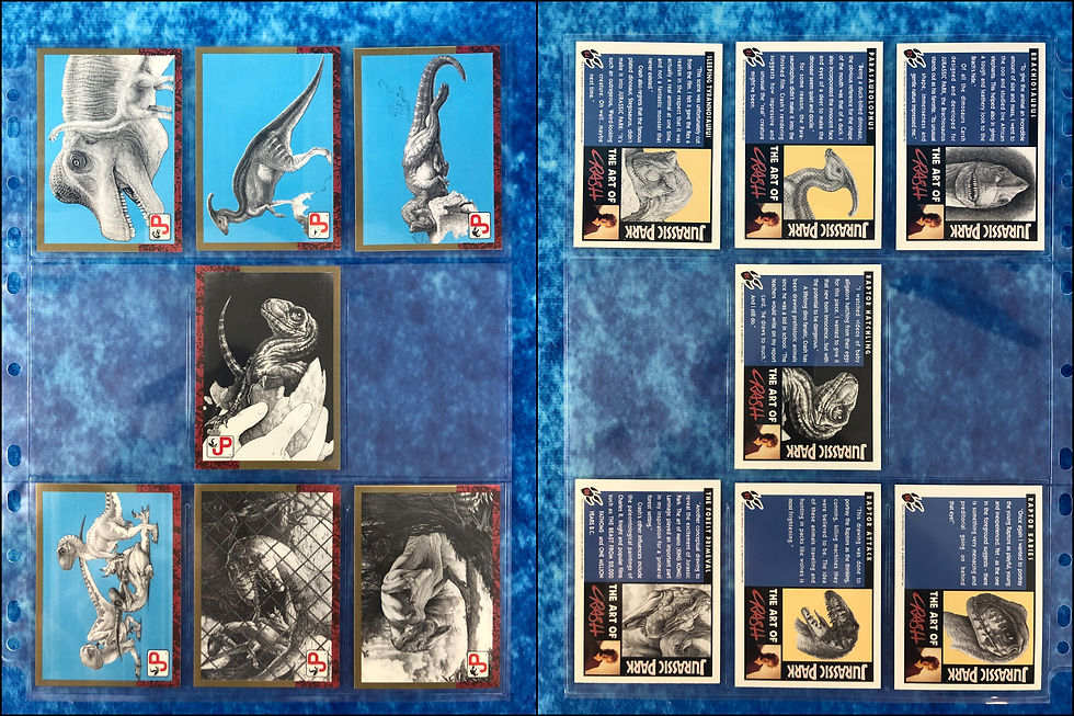 Thumbnail: Jurassic Park USA Version complete trading card base set by Topps 1993
