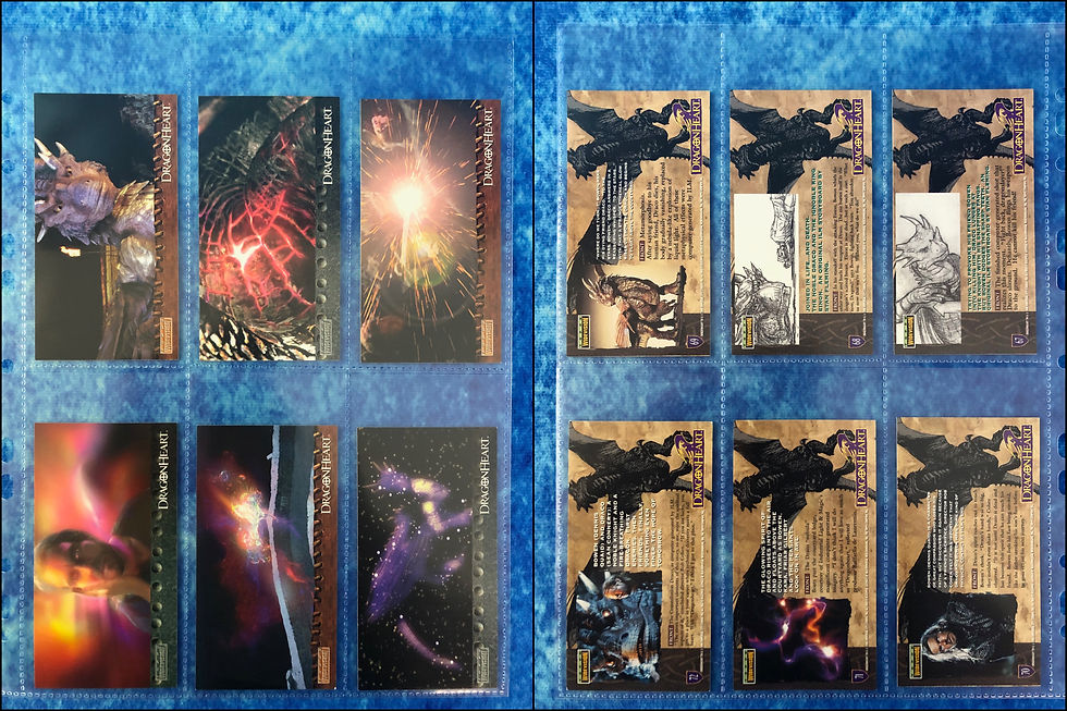 Thumbnail: Dragonheart Widevision complete trading card base set by Topps 1996