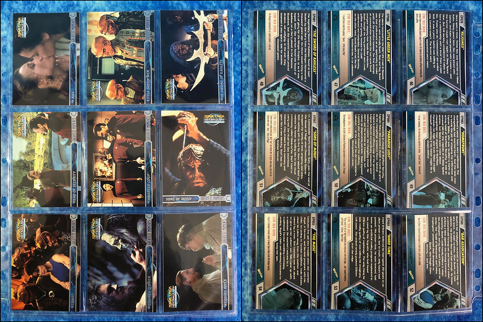 Thumbnail: Star Trek DS9: Memories from the Future complete trading card base set Skybox