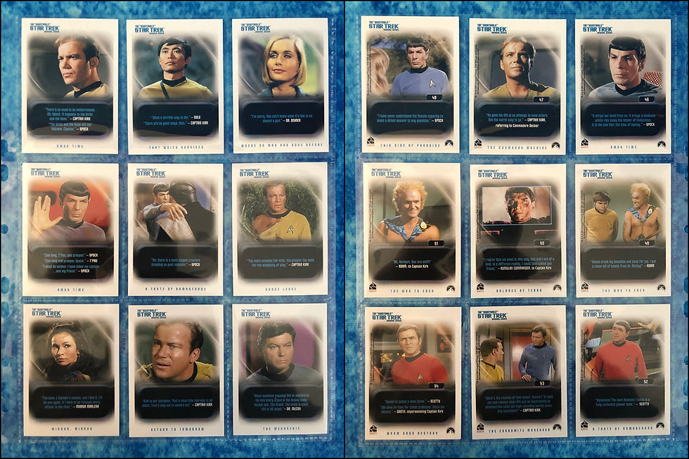 Thumbnail: The "Quotable" Star Trek Original Series complete trading card base set 2004