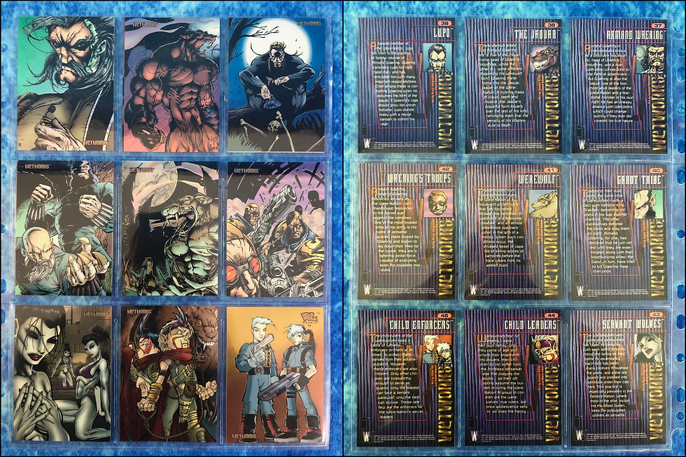 Thumbnail: WetWorks complete trading card base set by WildStorm 1995