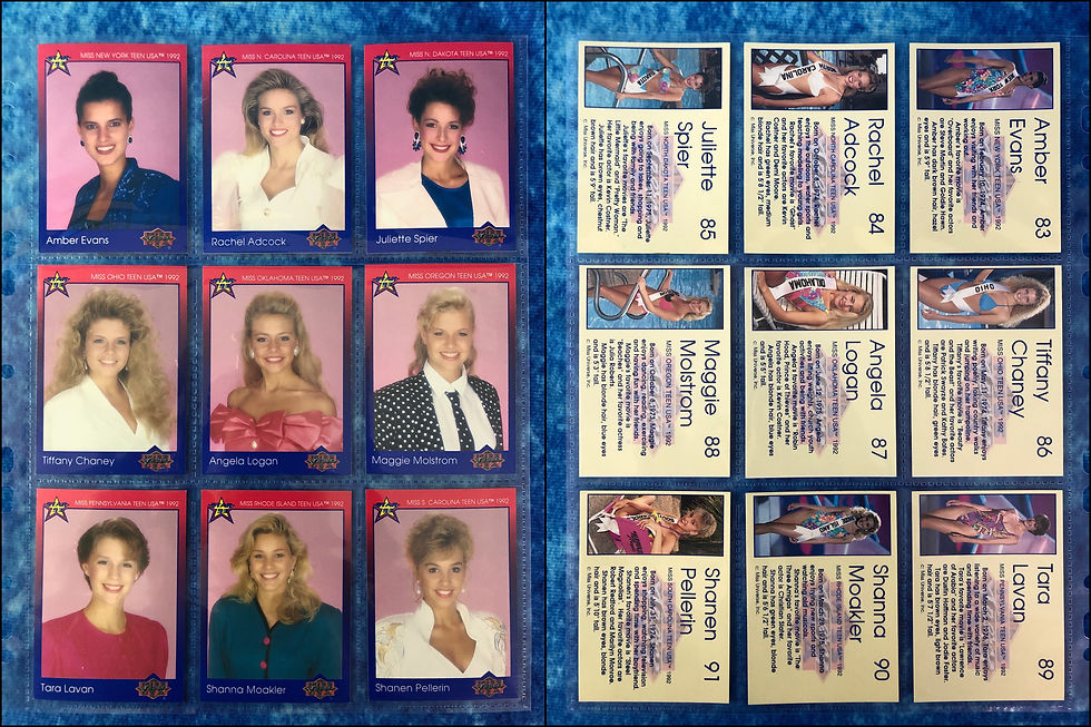 Thumbnail: Miss USA and Miss Teen USA complete trading card base set by Star 1993