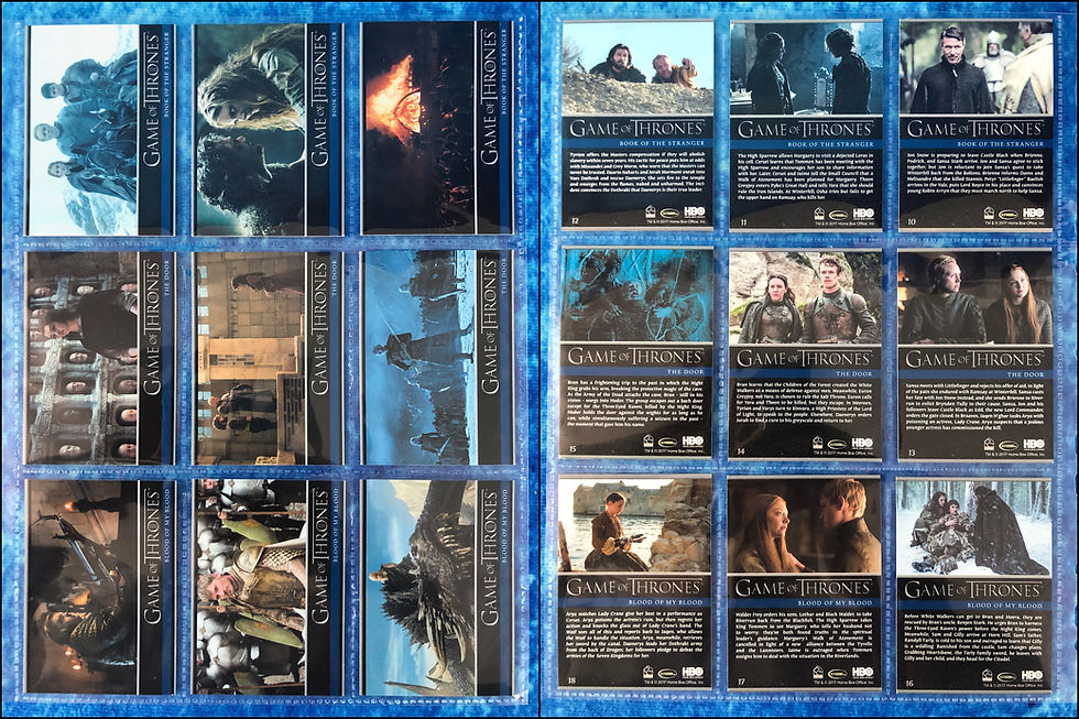 Thumbnail: Game of Thrones: Season 6 complete trading card base set by Rittenhouse 2017
