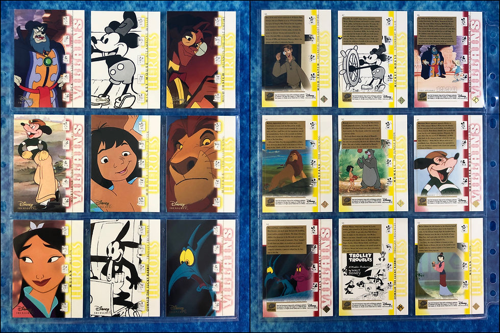 Thumbnail: Disney Treasures Series 1 complete trading card base set by Upper Deck 2003