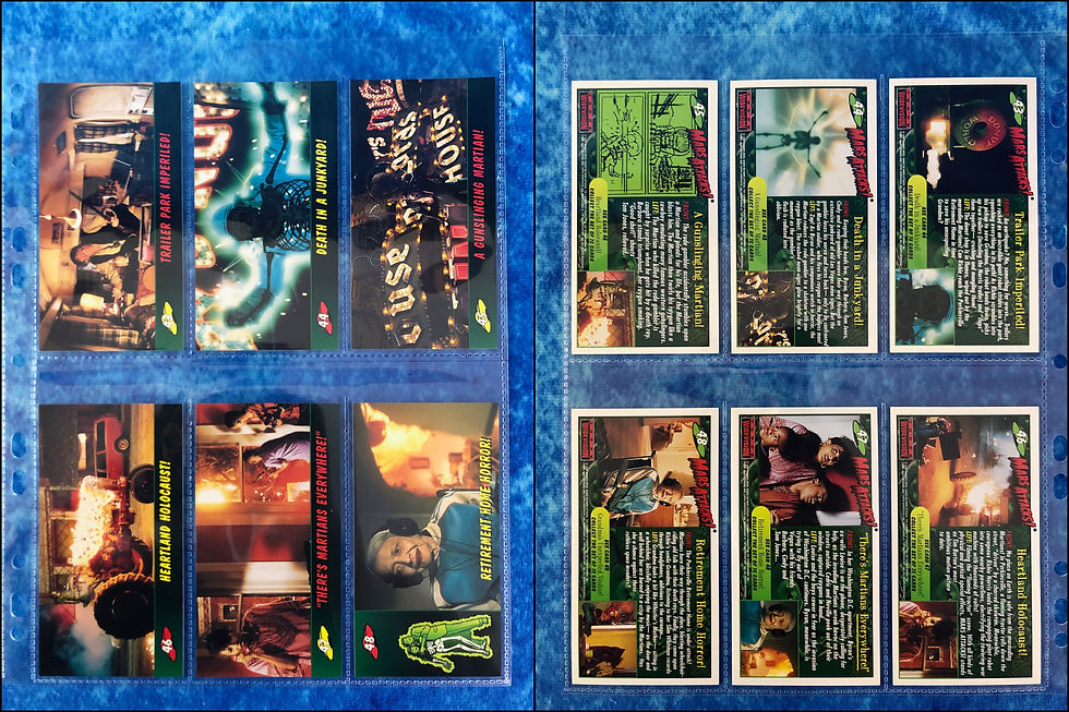 Thumbnail: Mars Attacks! Movie complete trading card base set by Topps 1996