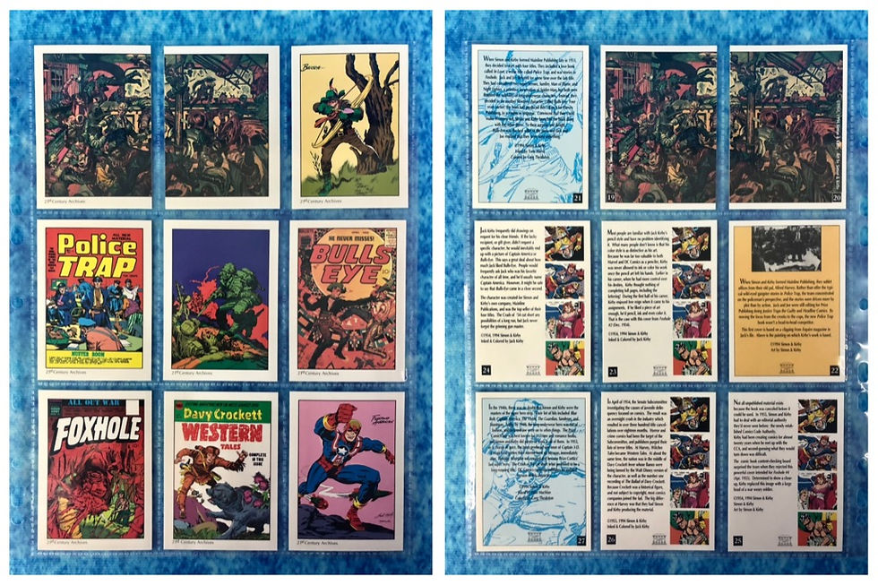 Thumbnail: The Comic Art Tribute to Joe Simon & Jack Kirby trading card complete base set