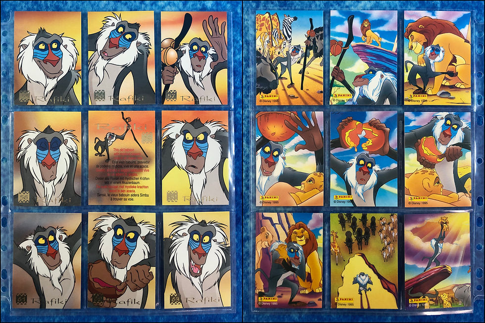 Thumbnail: The Lion King complete trading card base set by Panini 1995 DISNEY
